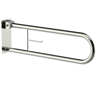 HINGED SUPPORT RAIL — PAPER HOLDER