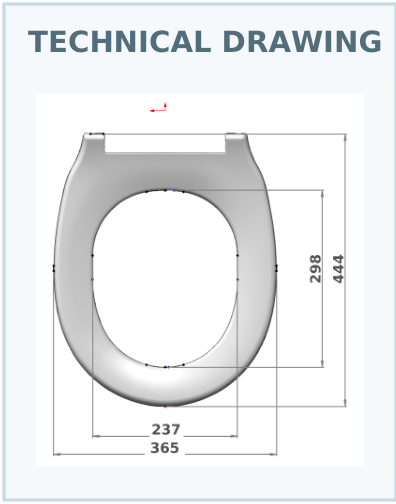 QUARTS technical drawing and dimensions