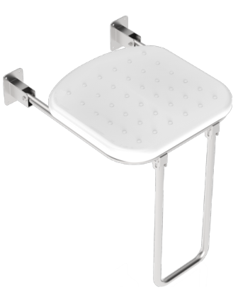 FOLDING SHOWER SEAT — PLASTIC